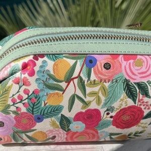 NWT Rifle Paper Co. Small Cosmetic Pouch